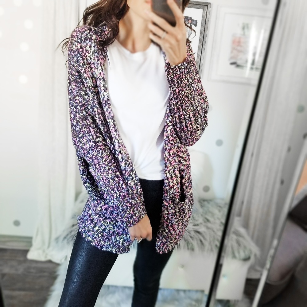 Last1️⃣Fun Dip Colorful Dolman Pocket Cardigan - Picture 7 of 12